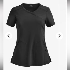 Cherokee Infinity Women's 4-Pocket STRETCH Mock Wrap Scrub Top